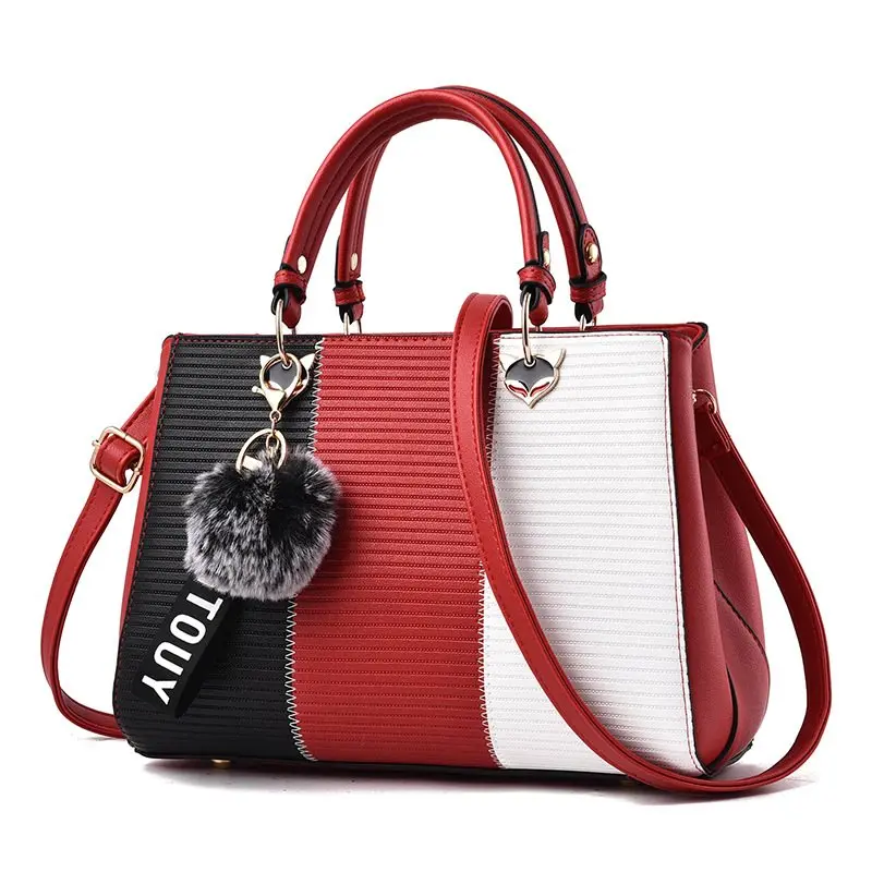 Женские кожаные сумки дизайнерские сумки-шопперы для женщин роскошные женские сумки через плечо Bolsas Feminina - Цвет: Красный