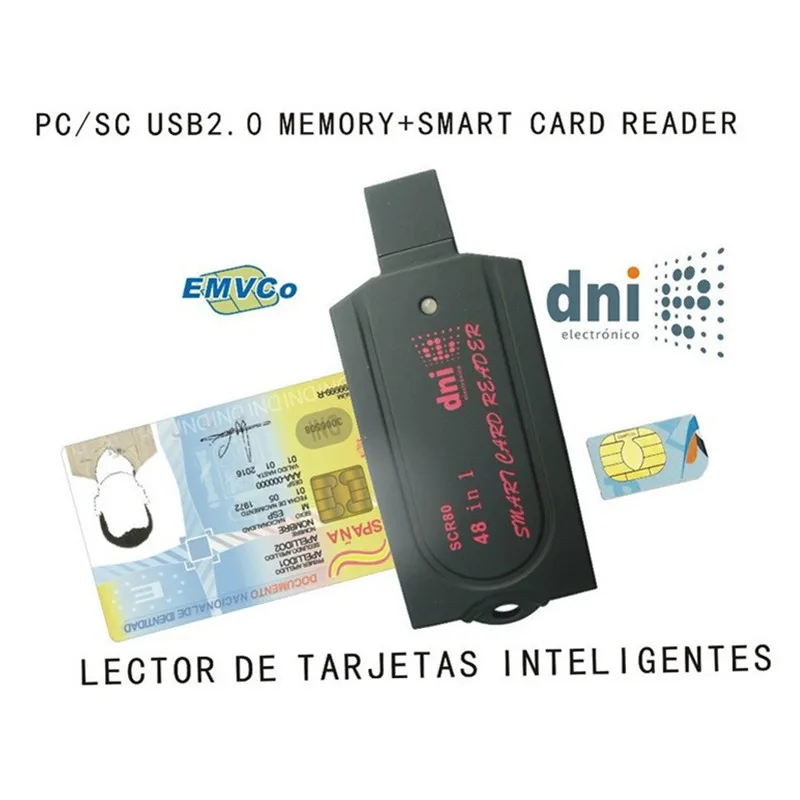 Блок управления умной SIM картой SCR80 48 в 1 поддержка SD(7 1) + micro SD MS(3 M2 Smart Card ISO 7816