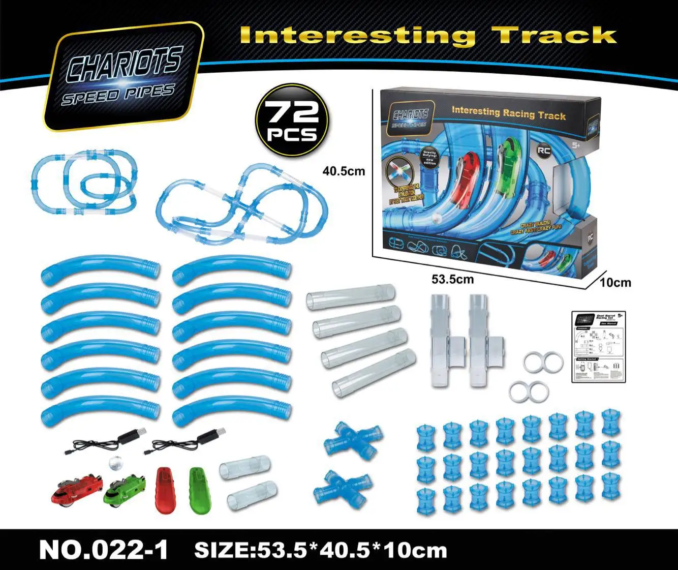Goede Kinderen Educatief Gemonteerd Afstandsbediening Rail Auto Elektrische Lichtgevende High speed Pijpleiding Track Concurrerende Racing Speelgoed