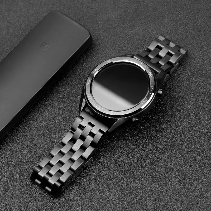 22 мм ремешок для часов из нержавеющей стали Huawei Watch GT /Galaxy watch 46 Gear S3 Frontier Classic Amazift