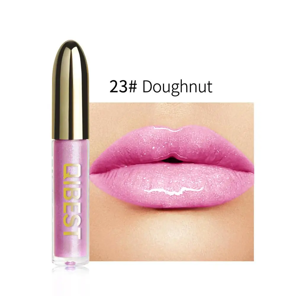 28 Colors Long Lasting Moisturizer Glitter LipGloss Tint Cosmetics Nutritious Shimmer Liquid Lipstick Beauty Lips Makeup maquiag - Color: 23