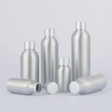 2pcs 40ml-250ml aluminum bottle silver anodized aluminum cover Electrochemical aluminum cover aluminum bottle bottling BQ044