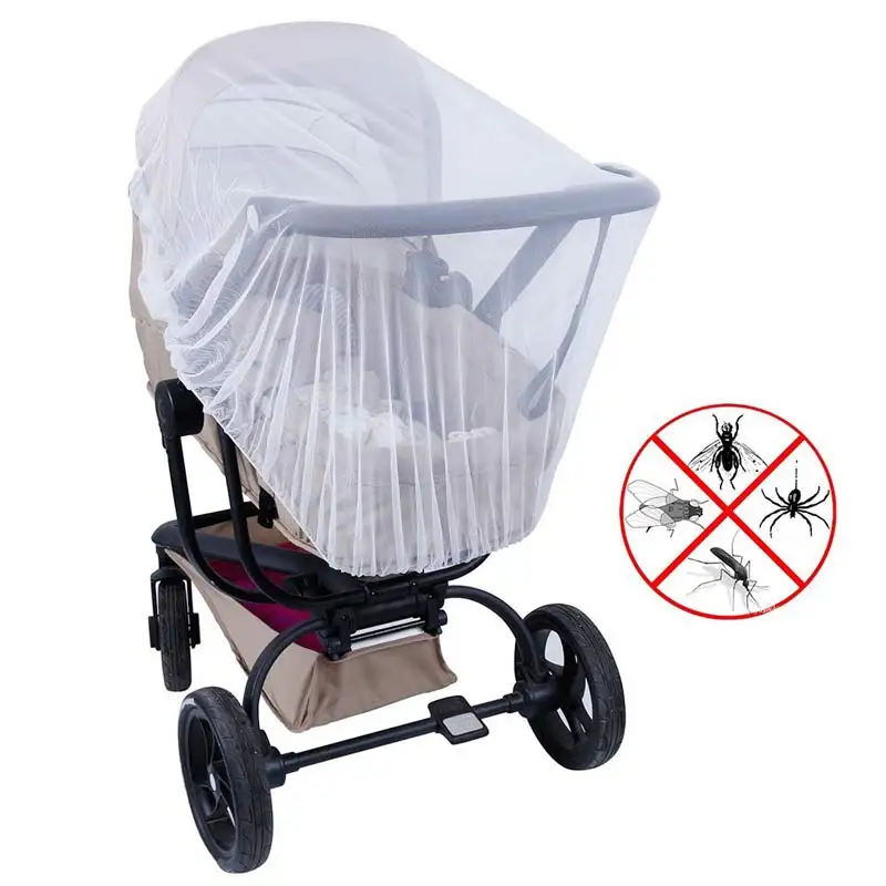 1Pcs Baby Stroller Mosquito Net Elastic Stretches Pushchair Mosquito