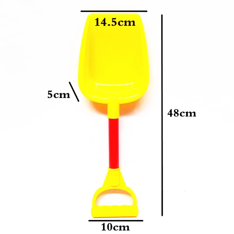 Новая детская упрочненная Нескользящая Толстая пляжная Лопата для отдыха для детей, Песочная будка, инструменты для развлечений, лопата для снега - Цвет: 1pcs Color Random