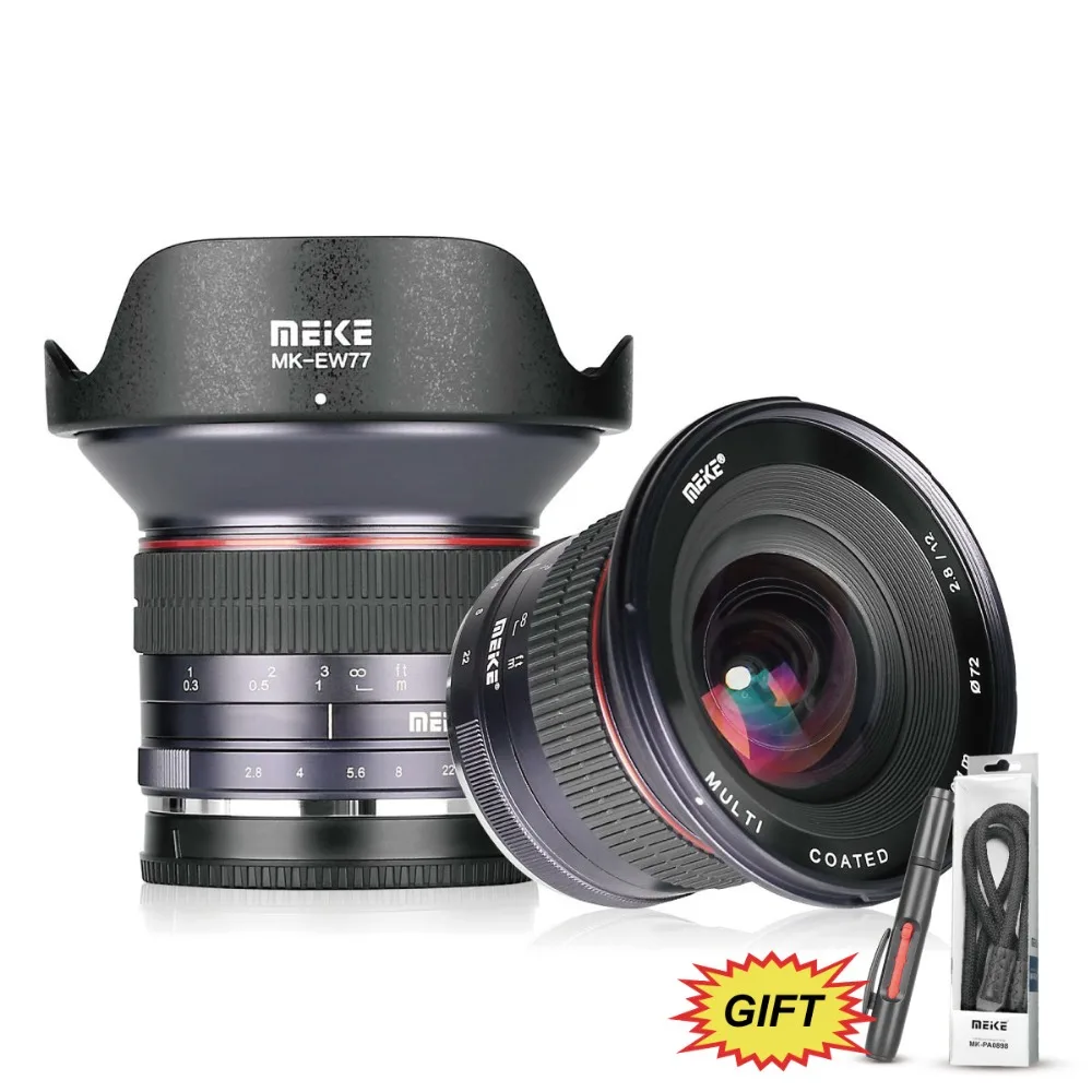 MEKE Meike 12mm F/2.8 Ultra Wide Angle Manual Foucs Prime Lens for Nikon N1/1 Mount APS C
