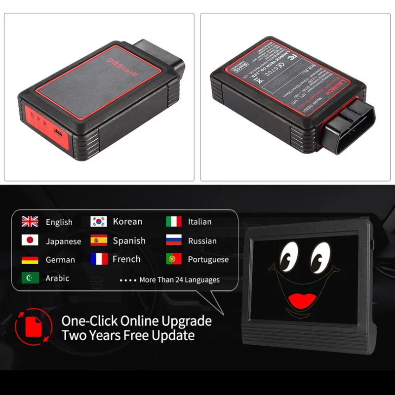 [Authorized Dearler] Newest 100% original Launch X431 V+ Wifi Global Version Full System Scanner update to 2GB Memory Android7.1