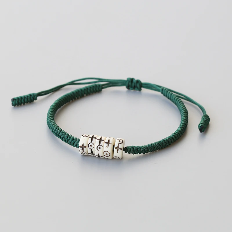 Reikinn-Design-Tibetan-Cross-Bone-Rope-Tibetan-Buddhist-Handmade-Lucky-Knots-Bracelet-Balance-BRW010 (7)