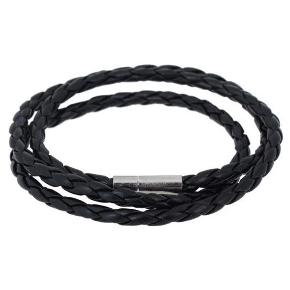 Hot NEW Multilayer Synthetic Leather Braided Rope Bracelet Wristband