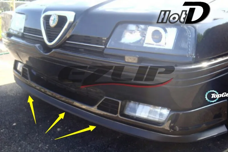 Bumper Lip Deflector Lips For Alfa Romeo 33 AR 1  2 Series 1986~1996 Front Spoiler Skirt For Fans Car Tuning  Body Kit  Strip 3