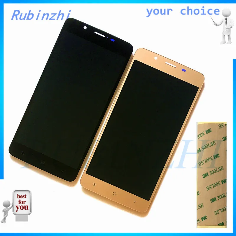 

RUBINZHI With 3M Tape Moible Phone LCDs For Blackview P2 P2 lite LCD Display Screen With Touch Screen Assembly Complete
