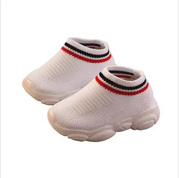 

Children Casual Shoes Girls Sneaker For Running Boys Casual Shoes Outdoor Anti-Slippery Fly Knit Kids Socks Shoe Sneaker 1-3Y