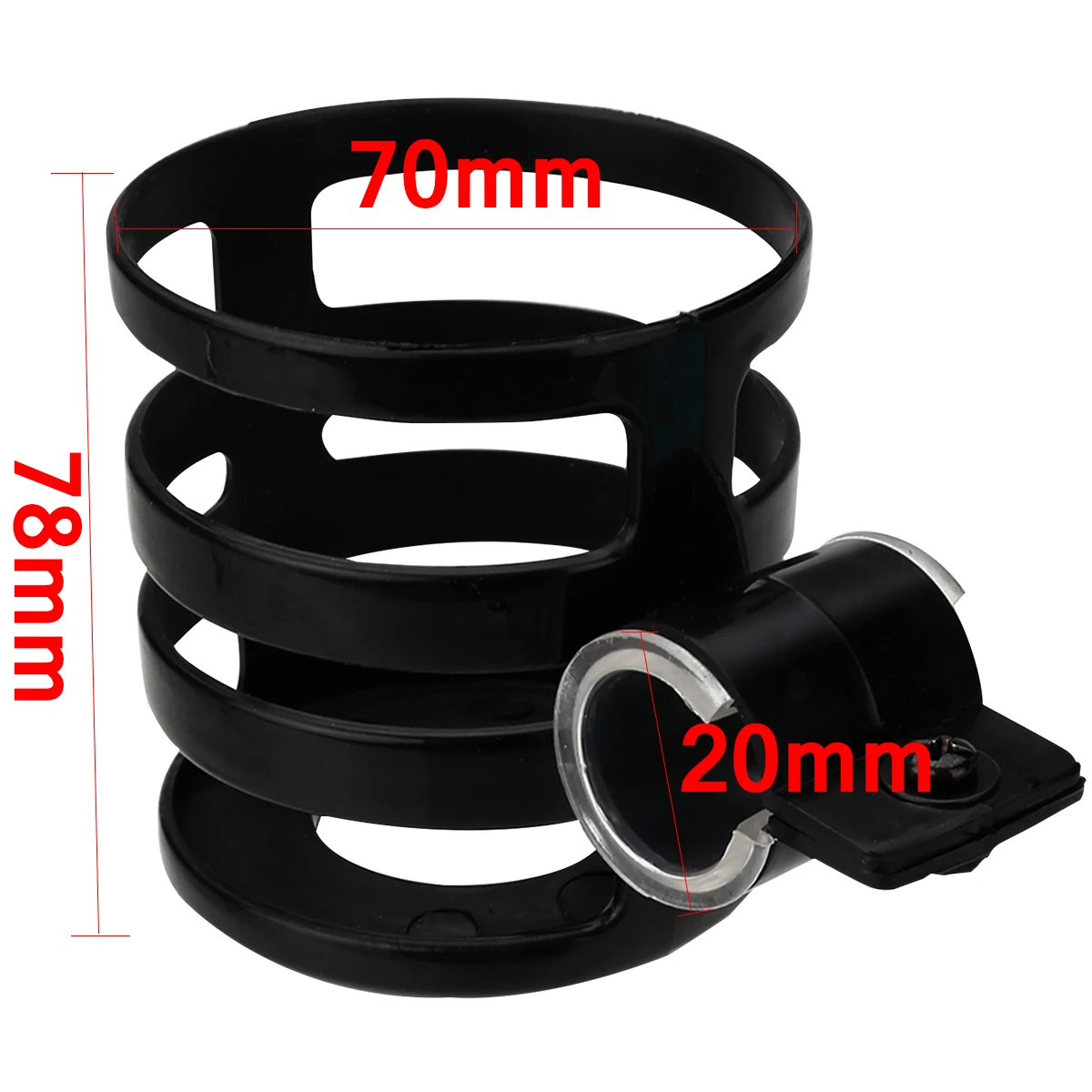 1pc Quick-Release Baby Stroller Pram Cup Holder Bicycle Milk Bottle Drink Rack Black PP For Bicycle Bike Pram