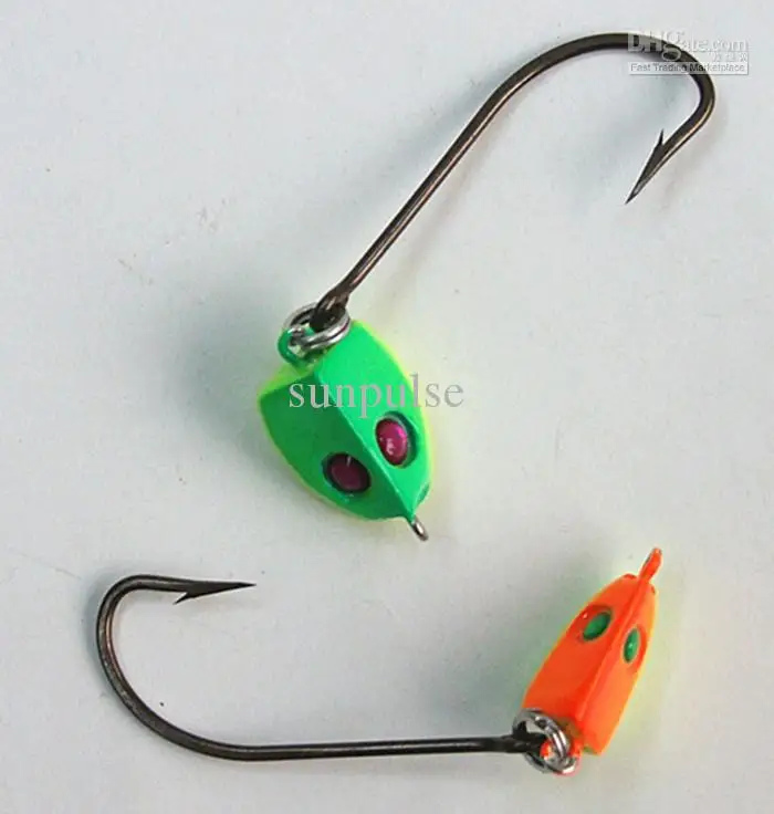 

BigSALE - Fishing jig head lead head hook Unique shape make soft bait flexible swinging VMC hook