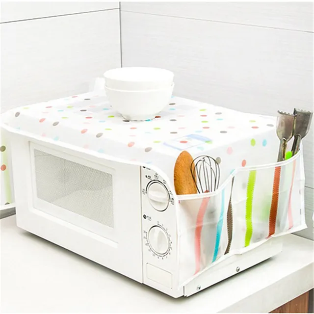 Best Price Kitchen Accessories Home Waterproof Oil Dust Double Pockets Microwave Oven Cover cocinar microondas Home Decoration S#70 Best Price Kitchen Accessories Home Waterproof Oil Dust Double Pockets Microwave Oven Cover cocinar microondas Home Decoration S#70