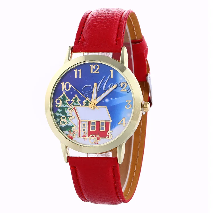 Модные Повседневное Для женщин кварцевые наручные часы кожаный Женские часы-браслеты платье Смотреть Reloj Mujer Рождественский подарок часы