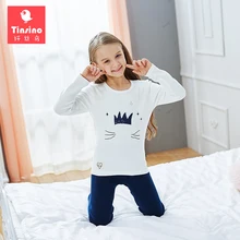 

Tinsino Children Girls Autumn Pajama Sets Long Sleeve Pajamas Kids Girl Winter Warm Underwear Spring Sleepwear Girl Home Clothes