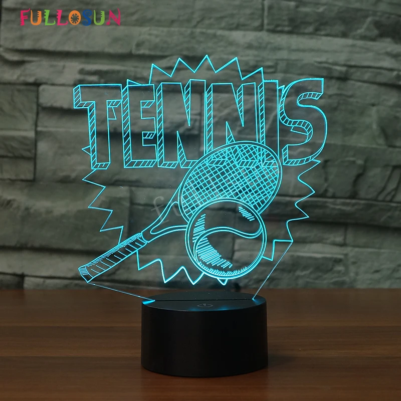 

Christmas Light 3D Tennis Lamp LED Lighting Colorful Change Touch Control LED Night Lights for Bedroom Decorative Desk Lamp
