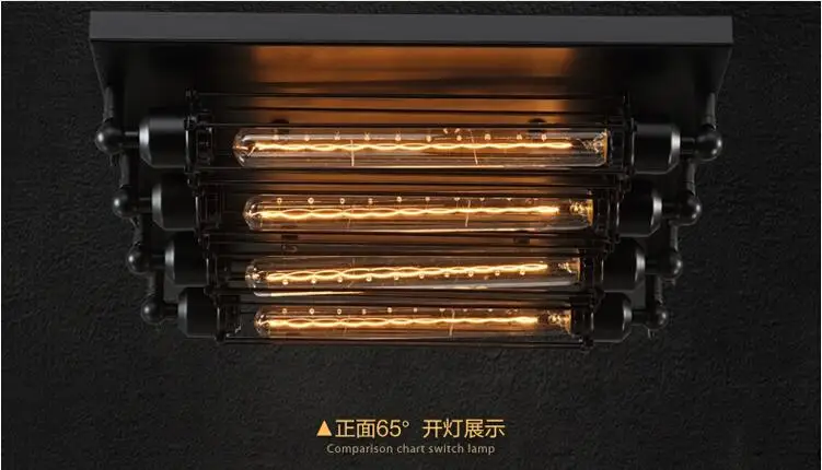 Живопись edison Винтаж потолочные светильники Гостиная ресторане Лофт Промышленные лампа Потолочные светильники Lampara TECHO