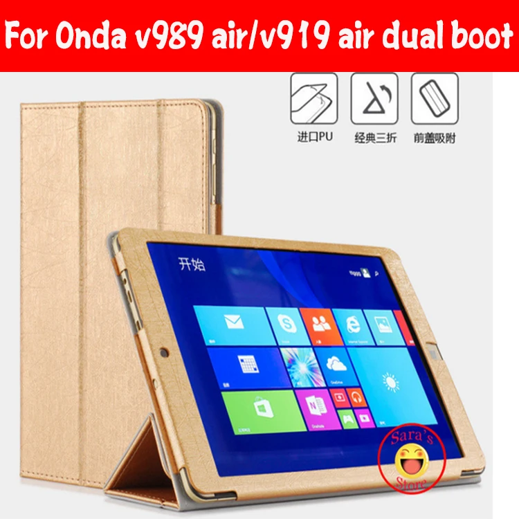 

Protective Cover for Onda V919 Air CH V989 Air octa Tablet PC , For Onda V919 3G Air Dual Boot Case With 4 Gifts