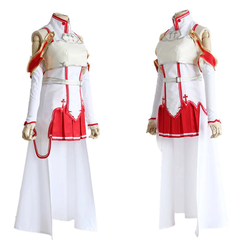 Anime-Sword-Art-Online-Asuna-Yuuki-Dress-Cosplay-Costumes-SAO-Asuna-Battle-Suit-Outfits-Full-Set