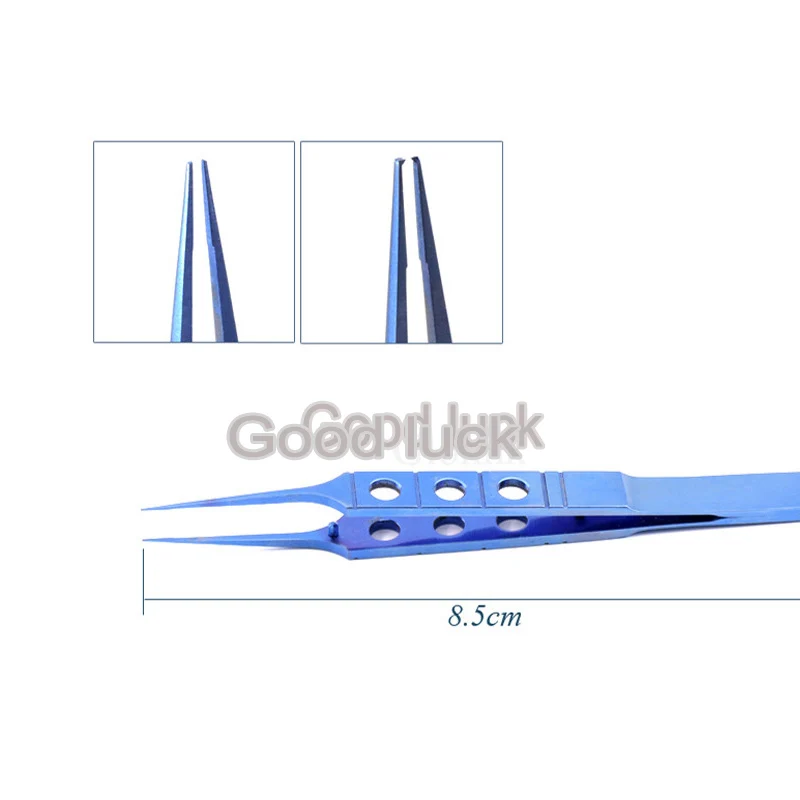 12 вариантов дизайна Micros из титанового сплава из нержавеющей стали 11 см прямолинейные/Изогнутые головки пинцеты платформы офтальмологические щипцы