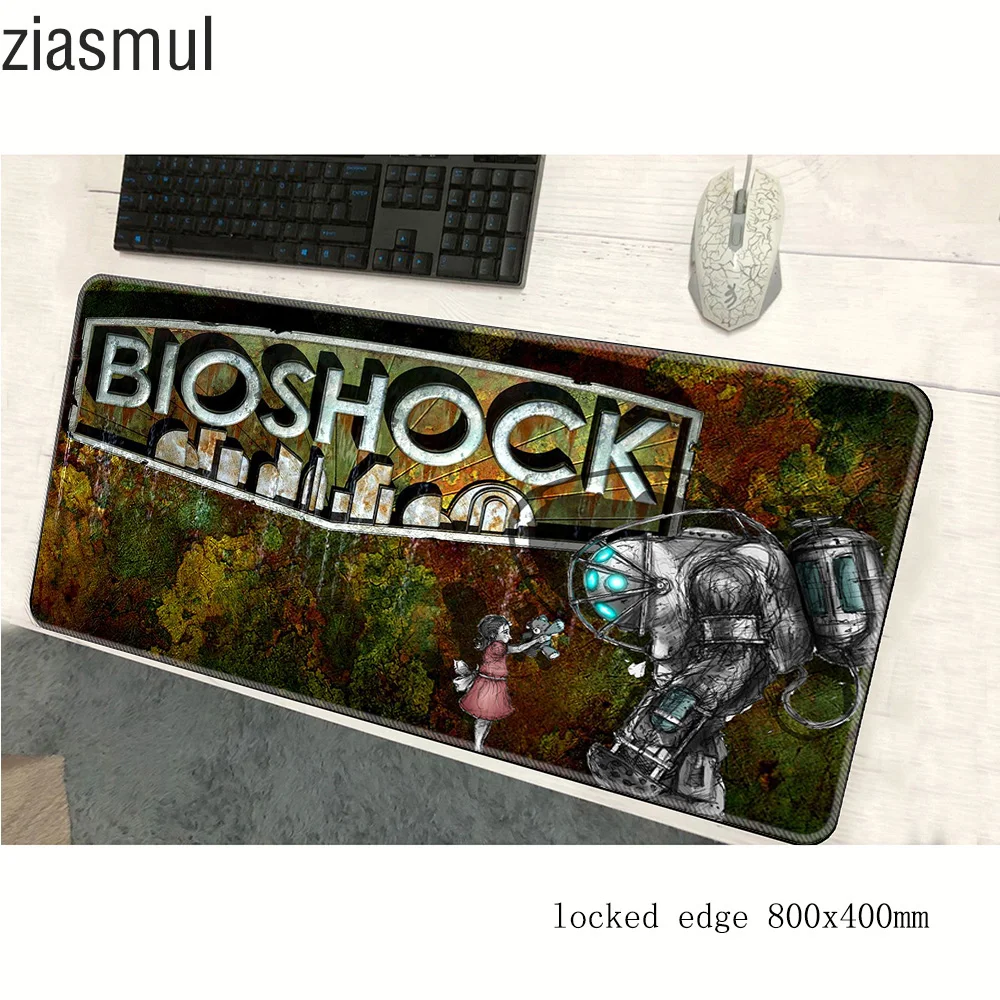 Bioshock padmouse 800x400x3 мм игровой коврик для мыши locrkand геймер компьютерный стол горячая Распродажа коврик notbook mousemate pc