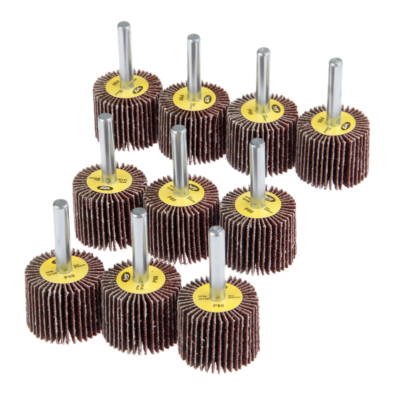 120# Grit Mandrel Mounted Flap Wheel for Rotary Tool