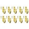 10pcs/lot Wall Mounted Single Prong Hook Bronze Mini Retro Coat Hanger for Keys Hat Towel Cloth Hooks ► Photo 2/6