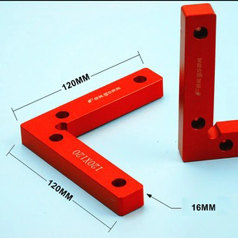 1 шт. алюминиевый сплав Правый Угол зажимы 90 градусов позиционирования квадраты деревообрабатывающие столярные инструмент L блок квадратный