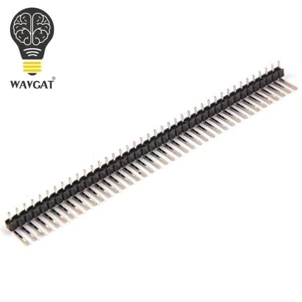 

New 10 Pcs 40Pin 2.54mm Single Row single pin curved Pin Header Connector Strip Curved Needle For Arduino Electronic Components