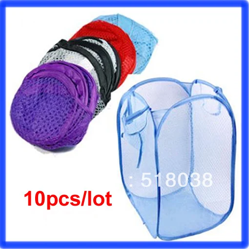 E74 10 قطعة/الوحدة طوي التخزين المنبثقة تعوق الملابس سلة