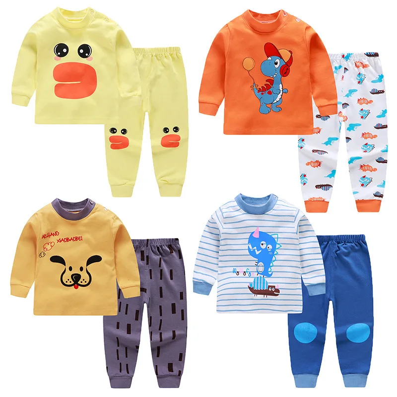 Babe Casual Clothing Set Baby Boy Clothes Cotton Long Sleeve Clothing Sets For Newborn Baby Boys Outfits Girl Kids Suits Sets
