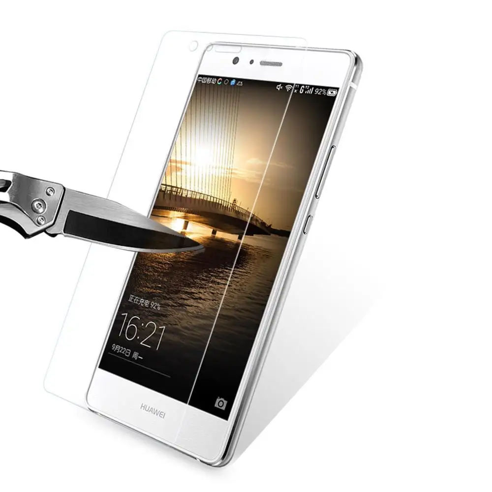Взрывозащищенное Закаленное стекло 2.5D для Huawei Ascend P8 Lite P9 ультратонкая защитная