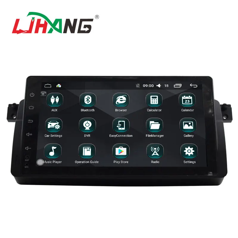 LJHANG 9 дюймов Android 6 0 Автомобильный Радио плеер для BMW E46 M3 mg ZT Rover gps навигация