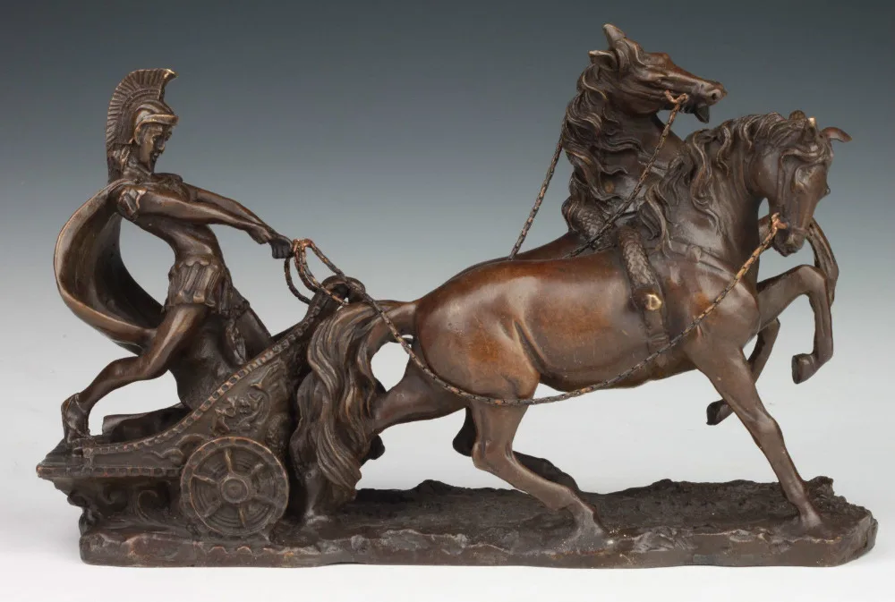 

xd 003428 Vintage Collection Old Handmade Bronze Casting Equestrian Statue Prince