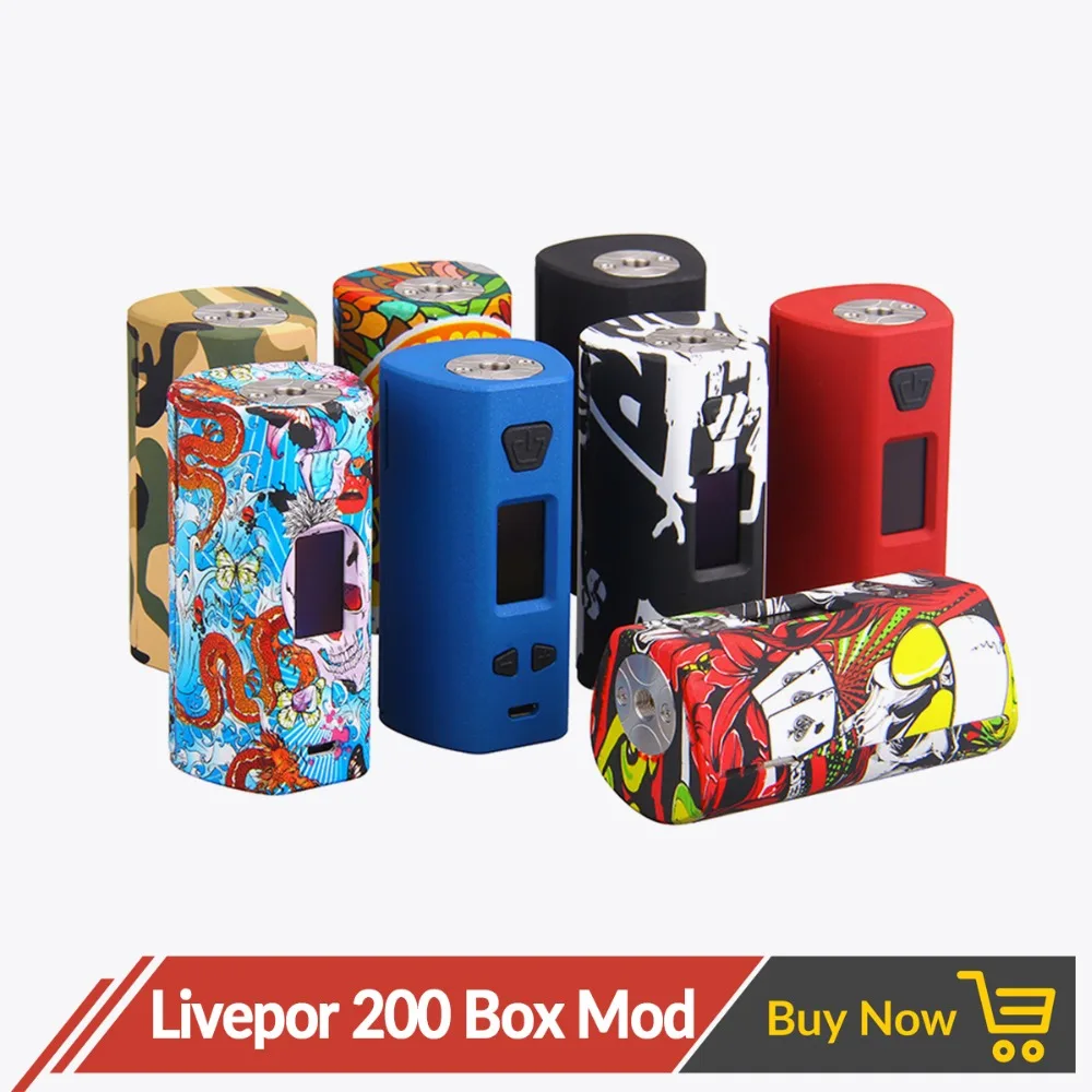 

Original Yosta Livepor 200w Box Mod Dual Battery TC Vaporizer 0.08-3ohm 6 different Mode Vape Mod Protection OLED Screen E Cig
