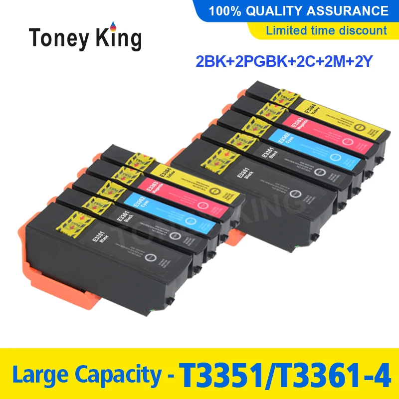 2 комплекта T33 33XL T3351-T3354 чернильный картридж совместимый для Epson Expression Premium XP-530 XP-630
