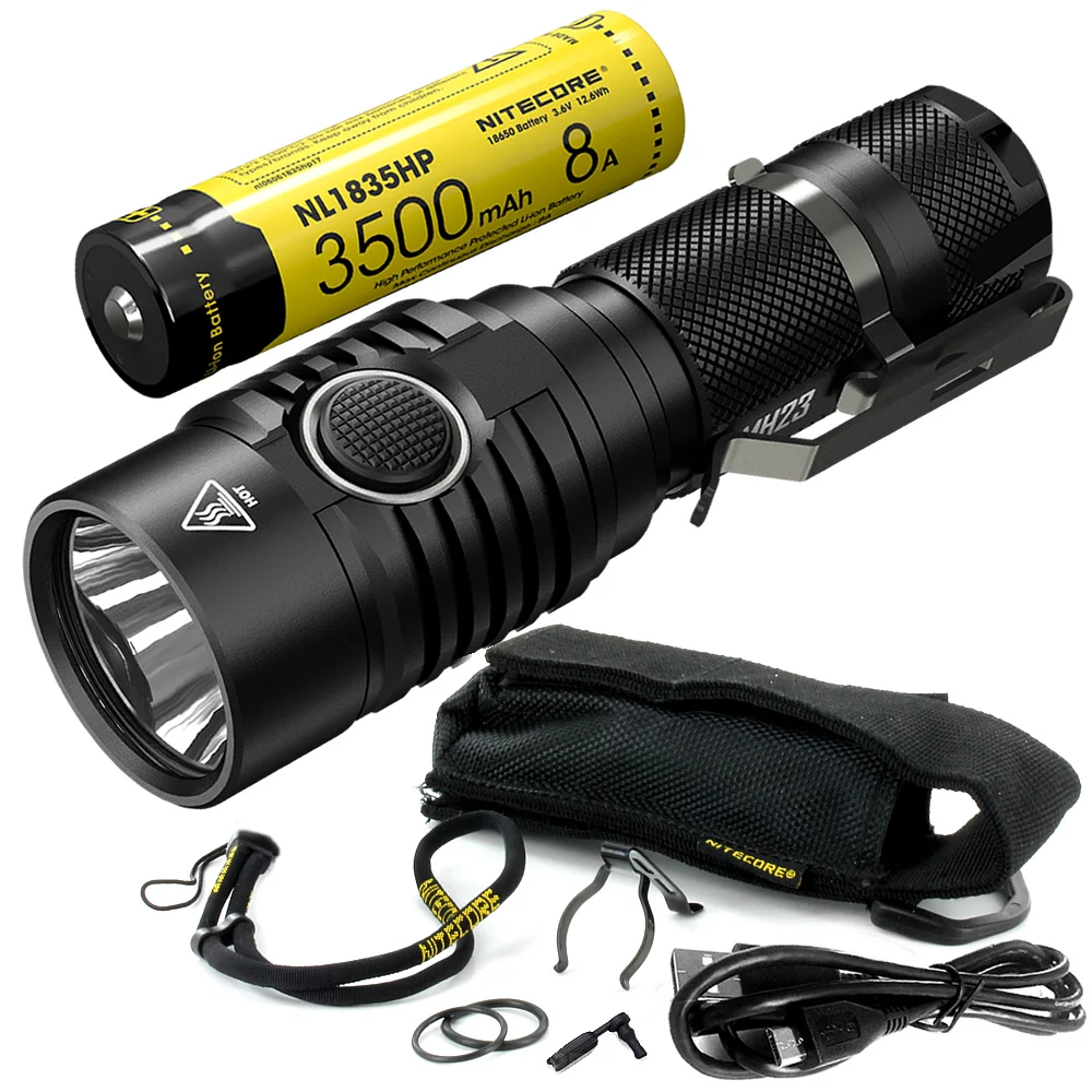  TOPSALE NITECORE MH23 Torch 1800LMs CREE XHP35 HD LED Mini Lamp Waterproof Flashlight 3500mAh Recha - 32875776588