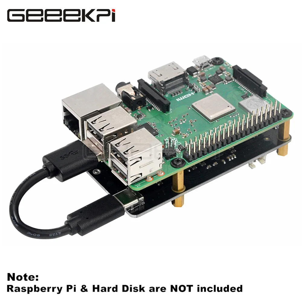 GeeekiPi X870 M.2 NVMe SSD Щит Плата расширения 2280/2260/2242/2230 для Raspberry Pi 1 B +/2 B/3 +/4 ROCK64 Banana