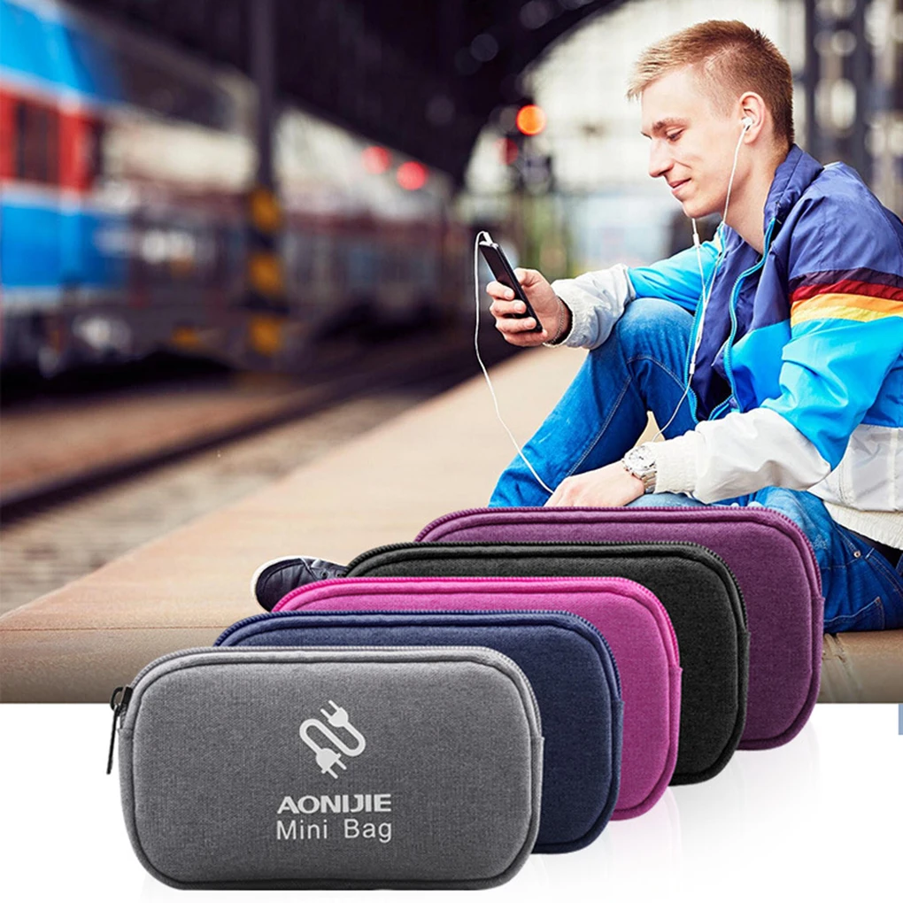A0NIJIE Портативная сумка для хранения цифровых аксессуаров устройства гаджетов