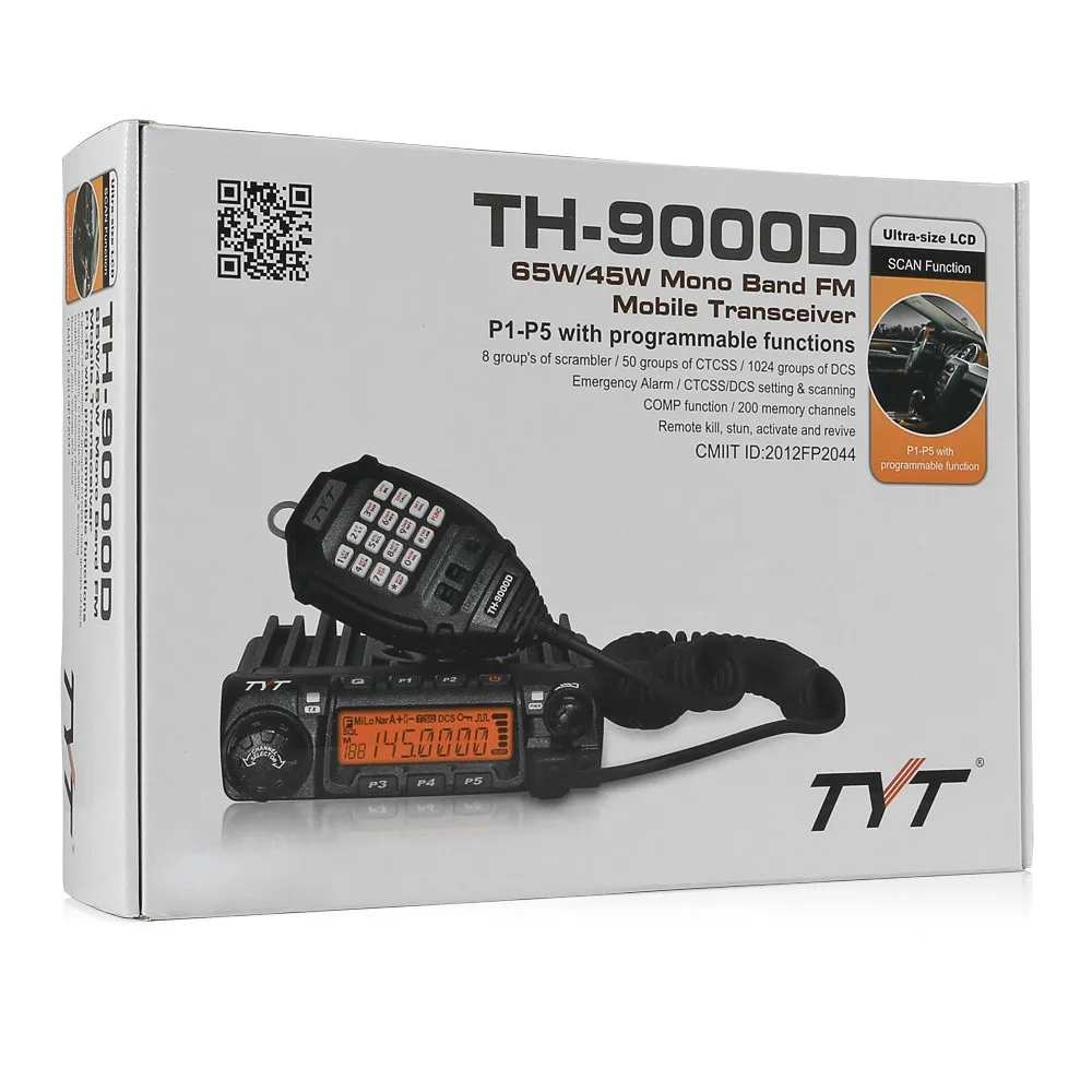 TYT TH-9000D VHF 150-160MHz 60W Mono Band двойной дисплей ретранслятор скремблер трансивер автомобиль грузовик мобильный двухсторонний радиоприемник