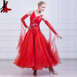 Новые пикантные модные современные Танцы национальный стандарт бальных танцев платье вальс костюм женщины бесплатная доставка горячая