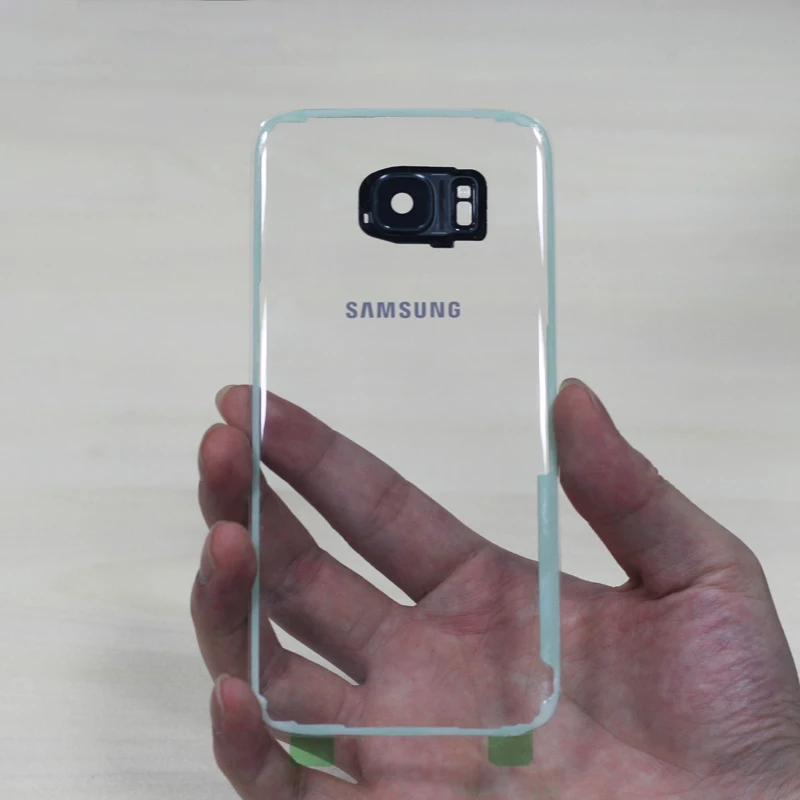 Чехол для задней панели samsung для samsung Galaxy S7 G9300 S7 Edge S7Edge G9350 стеклянная прозрачная задняя крышка