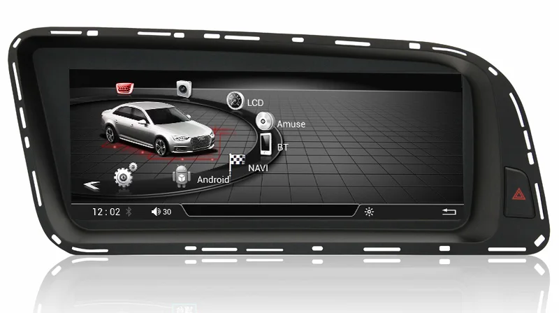 Автомобильный мультимедийный плеер Android 7 1 2 + 32 ГБ для Audi Q5 2008 2017 с MMI GPS навигацией