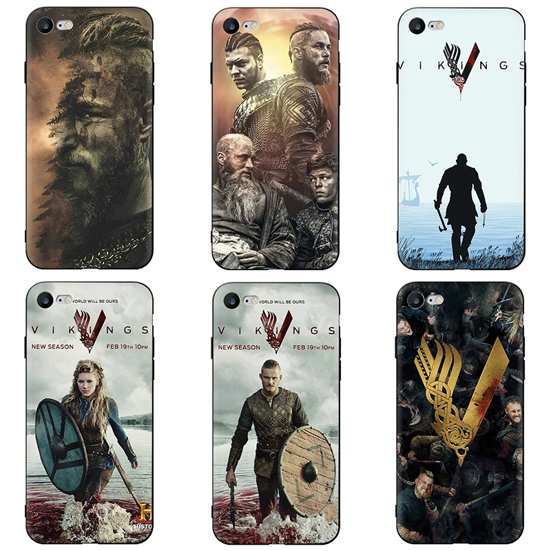 Мягкий силиконовый чехол для телефона из ТПУ серии Vikings iphone 5 5S SE 2020 6 6s 7 8 plus X XR XS 11 12