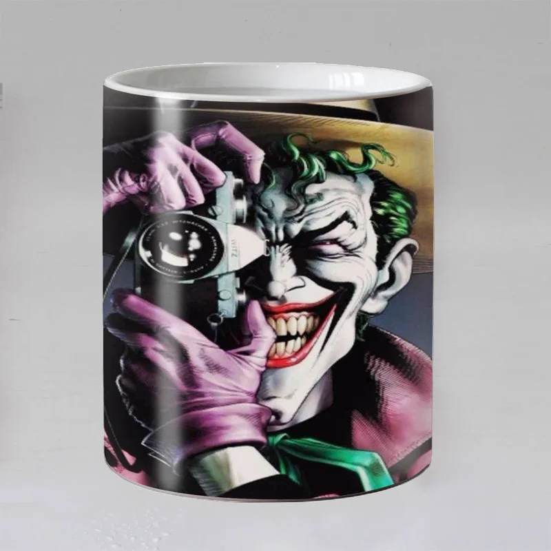 Why so serious funny Joker Heat Reveal Mug Ceramic Color Changing Coffee Mug Magic Tea Cup Mugs