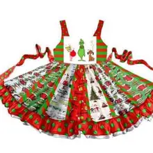 Детская одежда с героями мультфильмов; рождественское платье принцессы для девочек; праздничное платье; платье для дня рождения