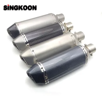 

For kawasaki versys 650 ktm duke 390 2018 xjr 1300 51mm Motorcycle Exhaust Pipe Moto GP Escape Exhaust Scooter Sport Exhaust