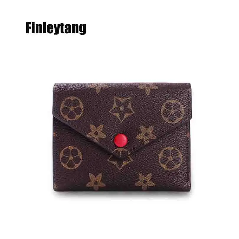 Finleytang леди короткие бумажник простые женские мульти-карта бита кожаная сумка