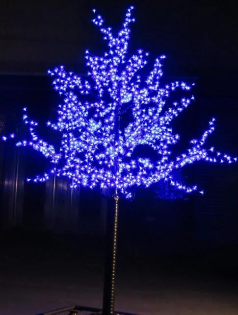 2 шт./лот М светодиодный хрустальный вишневый цвет дерево огни Рождество год декоративные елочные лампы Пейзаж наружное освещение